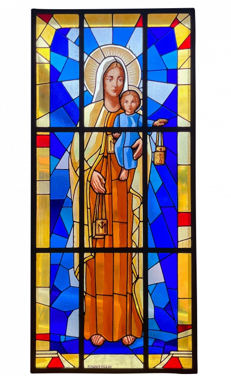 Vitral Nossa Senhora com Menino