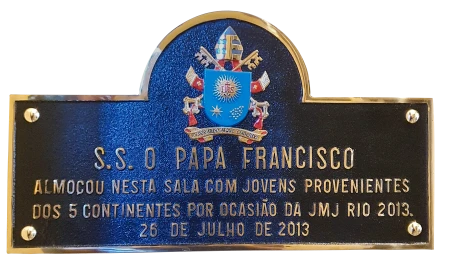 Placa Papa Francisco JMJ