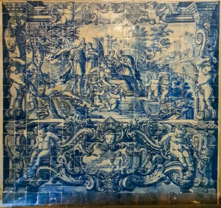 Painel [Flecha no coração de Sulamita] (Azulejo)