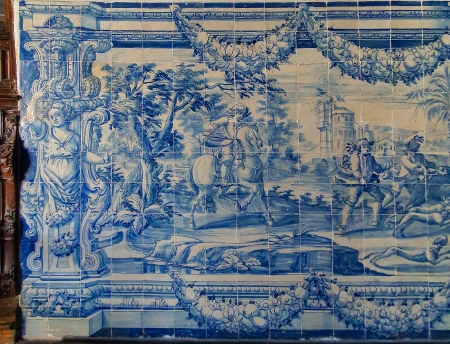 Painel de azulejos (caça ao javali)