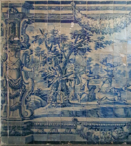 Painel de azulejos (caça ao cervo)