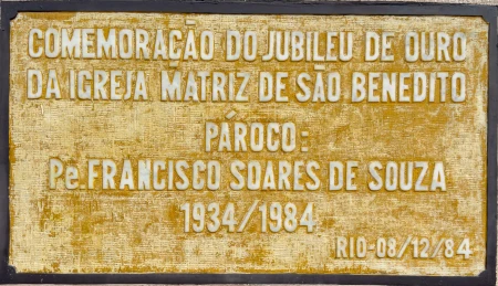 Placa Jubileu de Ouro