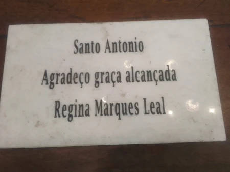 Placa de agradecimento