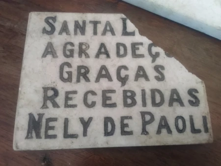 Placa de agradecimento